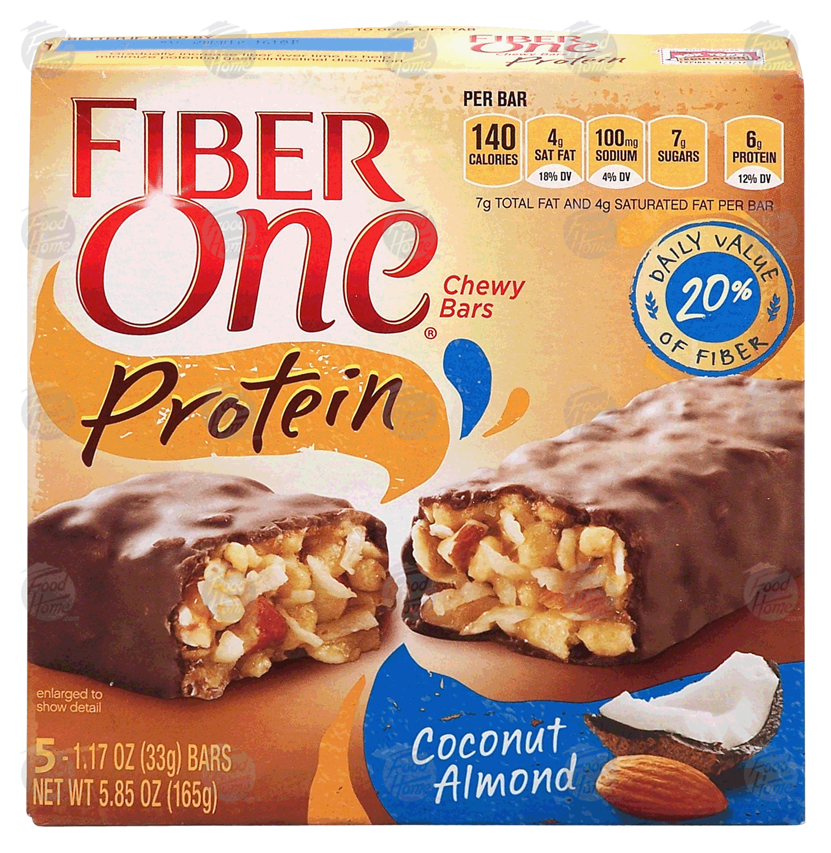 Fiber One Protein coconut almond chewy bars Full-Size Picture